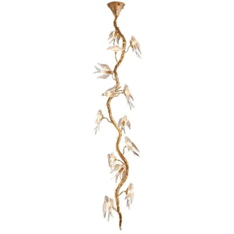 Lucky Bird Glass Tree Branch Chandelier - view 3