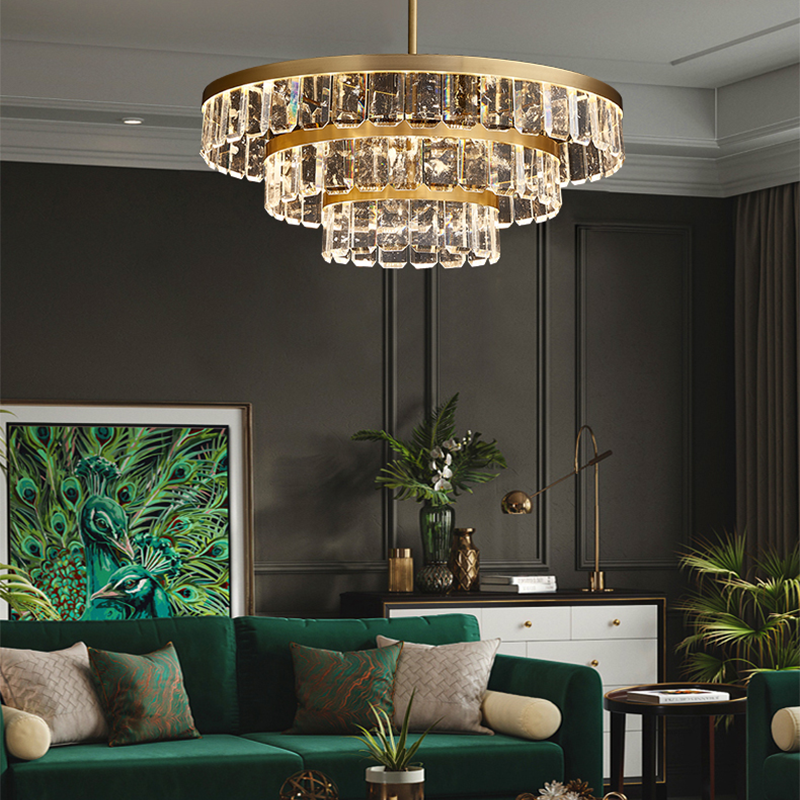Rebecca Postmodern Multi Tier Crystal Chandelier, multi-tier - view 3