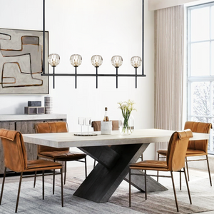 Mitchell Clear Glass Linear Chandelier - view 5
