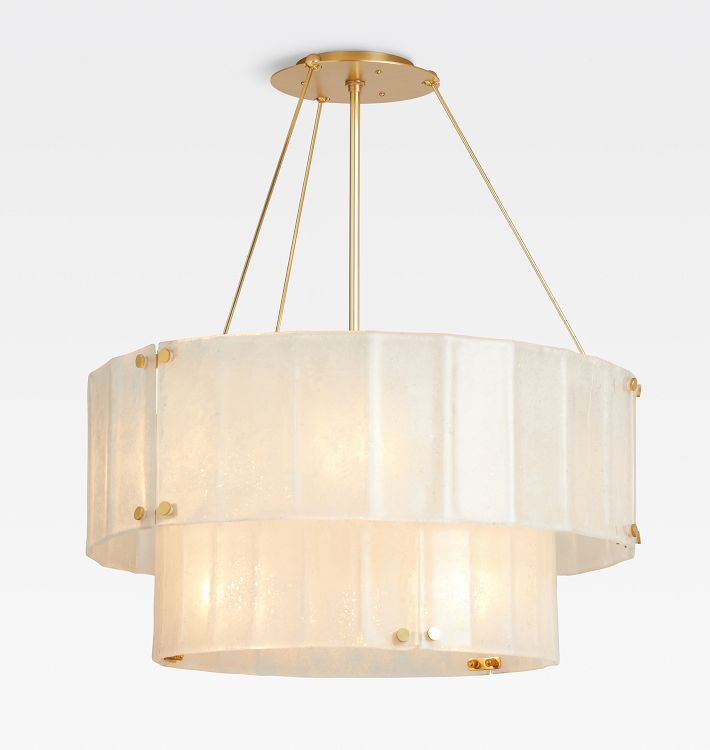 Willamette Glass Round Chandelier 2-Tier 32'', two-tier - view 8