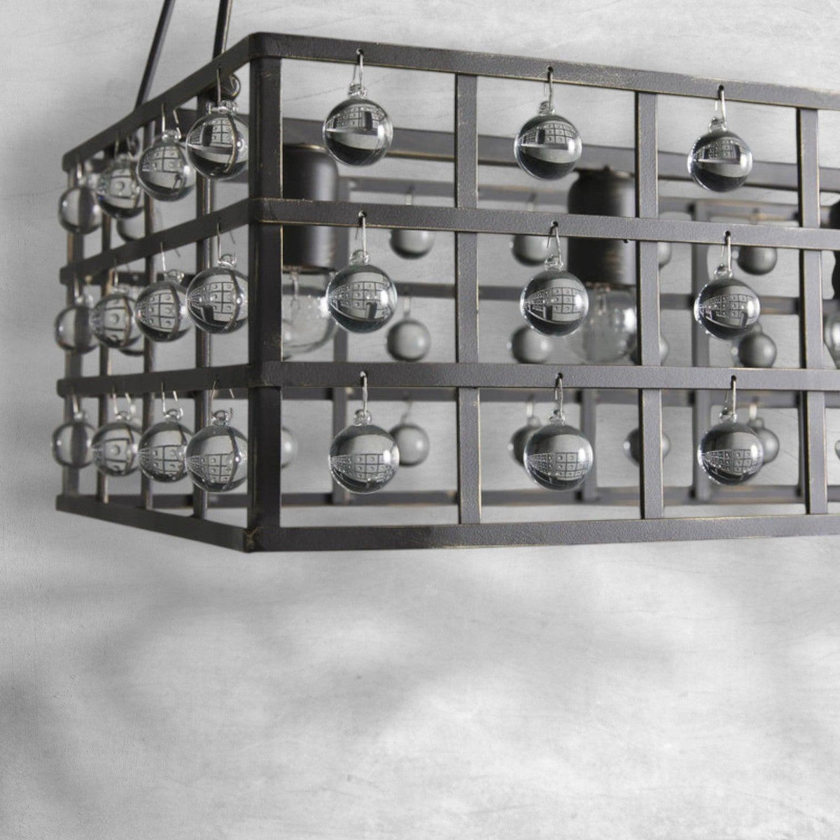 La Cage Rectangular Chandelier 7 Light - view 7