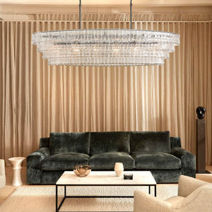 Glacien Oval Chandelier 54"W/65"W - view 8