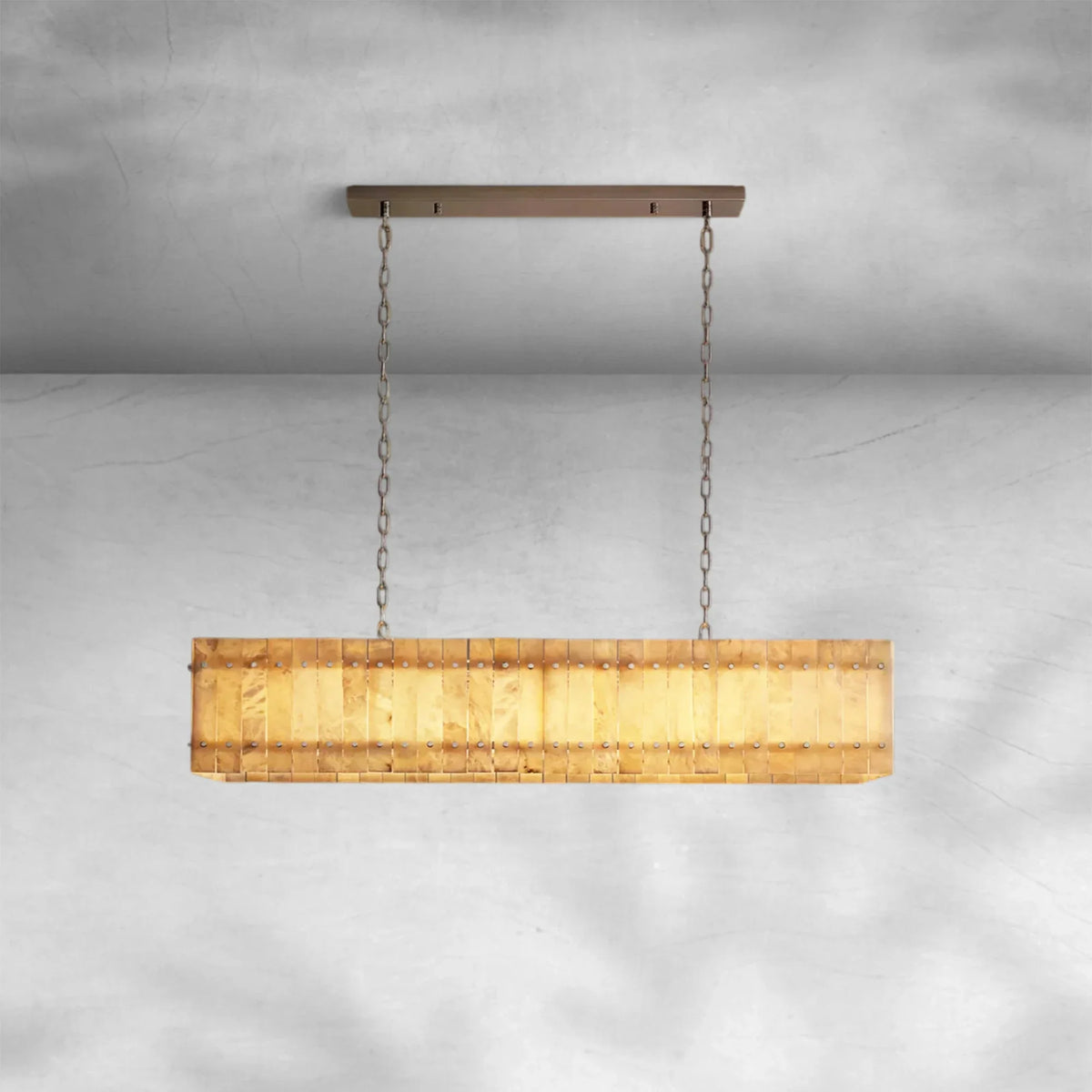 Sienna Marcus Alabaster Linear Chandelier 54''72'' - view 6