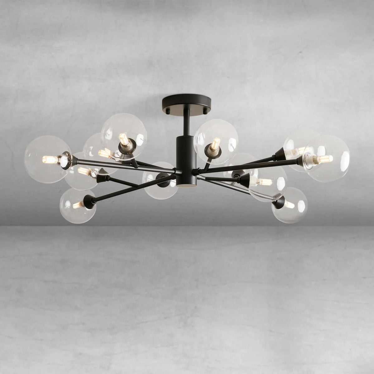 Apollo Moder Glass Ball Flushmount 20''36''47'', flush mount - view 14