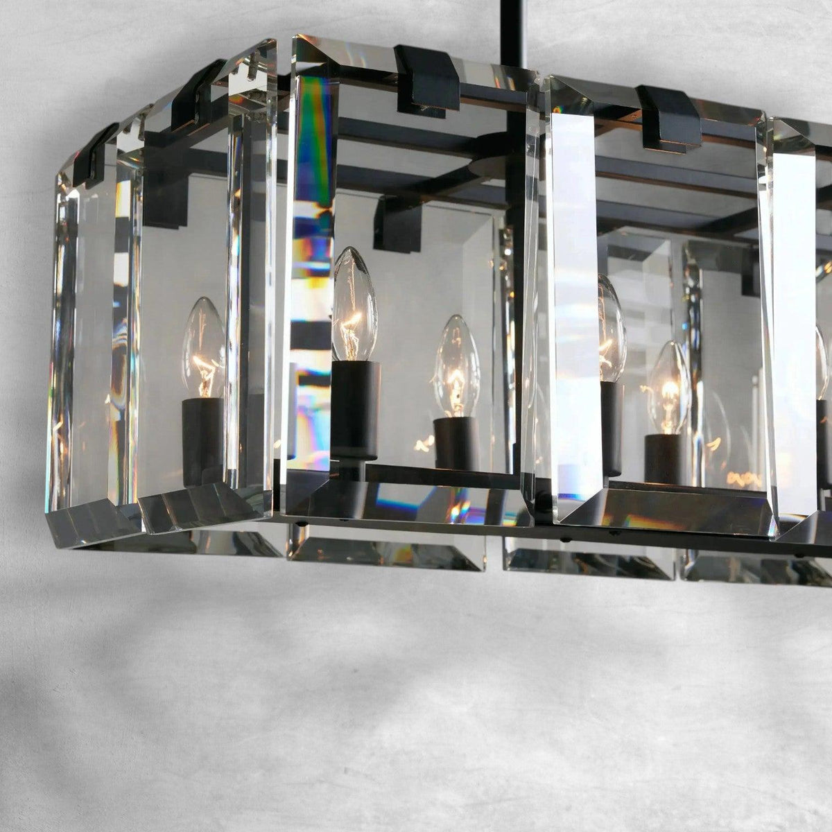 Amaya Rectangular Chandelier 12/16 Light - view 12