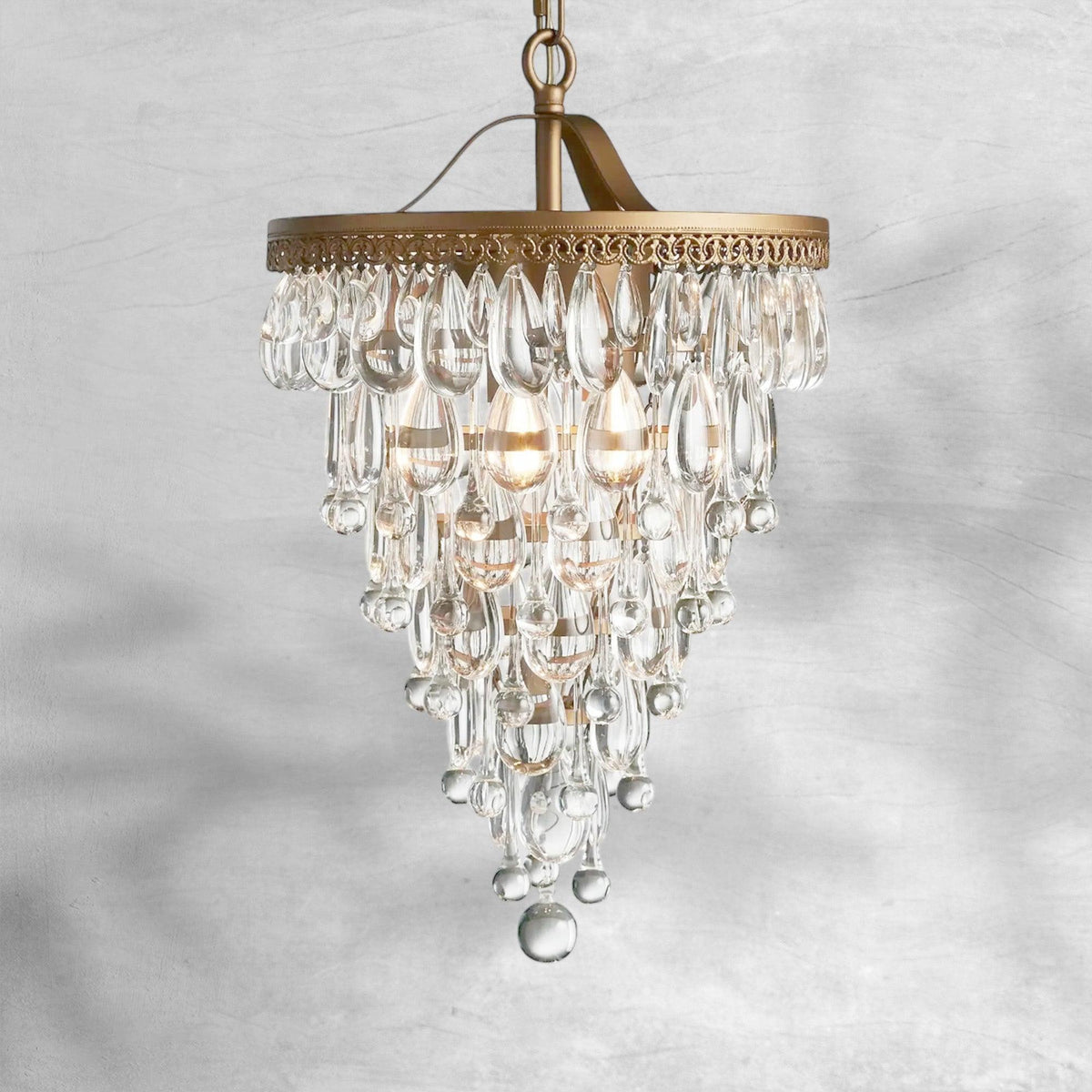 Anabella Round Chandelier 17''23''H - view 3