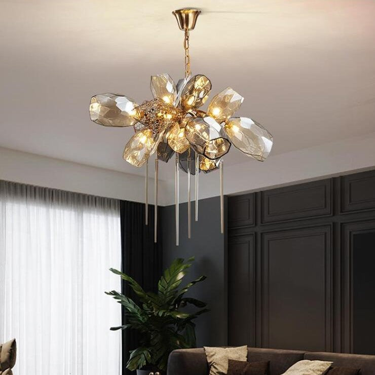Modern Wine Glass Shape Chandelier Italian Light Luxury Light Fixture for Dining Room/Living Room - view 25