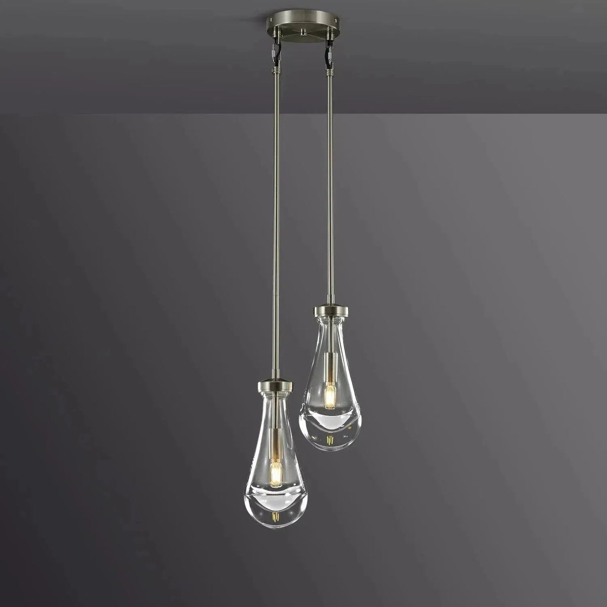 Raindrop 2-Light Cord Round Chandelier - view 2