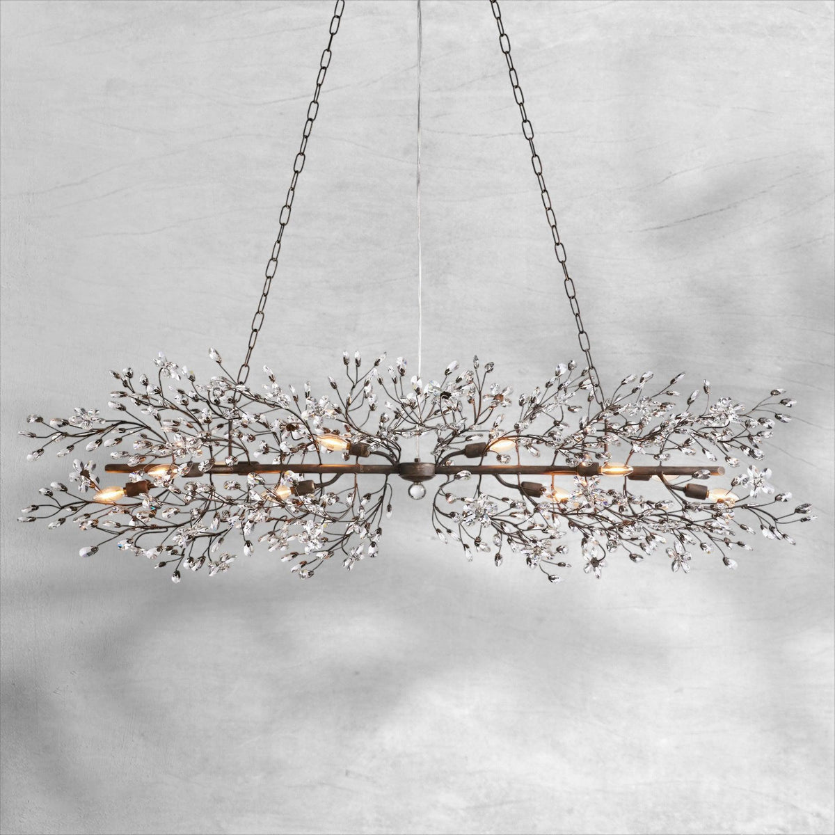 Fiore Linear Chandelier 43"51"68" - view 37