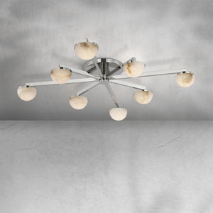 Padra Alabaster Large Staggered Arm Flush Mount - view 3
