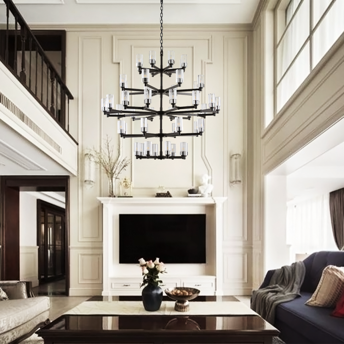 Daron Large Crystal Chandelier - view 7