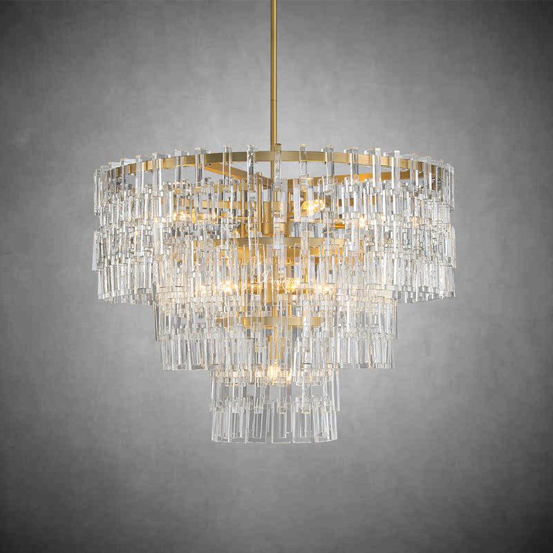 Montis 3-Tier Round Chandelier 36"