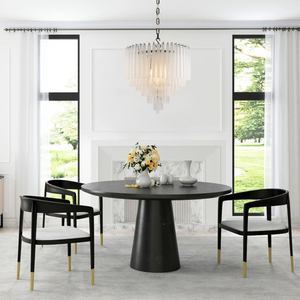 Bethel 3-Tier Glass Round Chandelier 24", three-tier - view 4