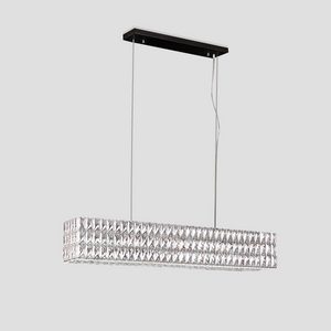 Pluto Halo Rectangular Crystal Chandelier - view 8