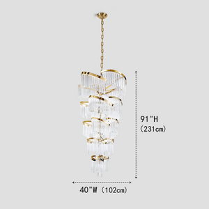Twin Palms Crystal Chandelier
