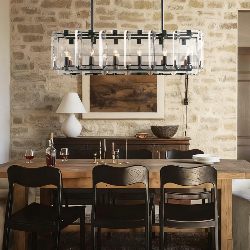 Amaya Rectangular Chandelier 12/16 Light - view 2