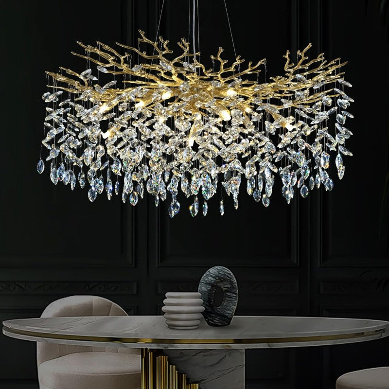Modern Crystal Tree Branch Chandelier - view 14