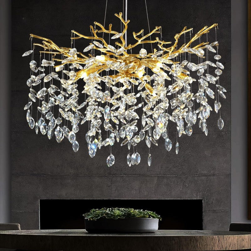 Modern Crystal Tree Branch Chandelier - view 16