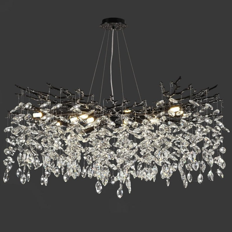 Modern Crystal Tree Branch Chandelier - view 10
