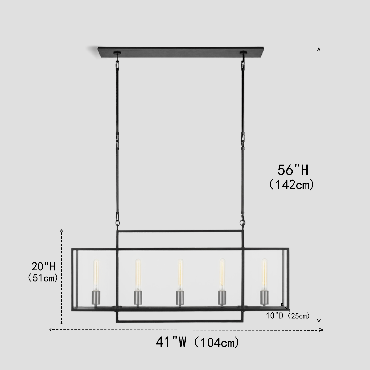 Glory Linear Chandelier - view 2