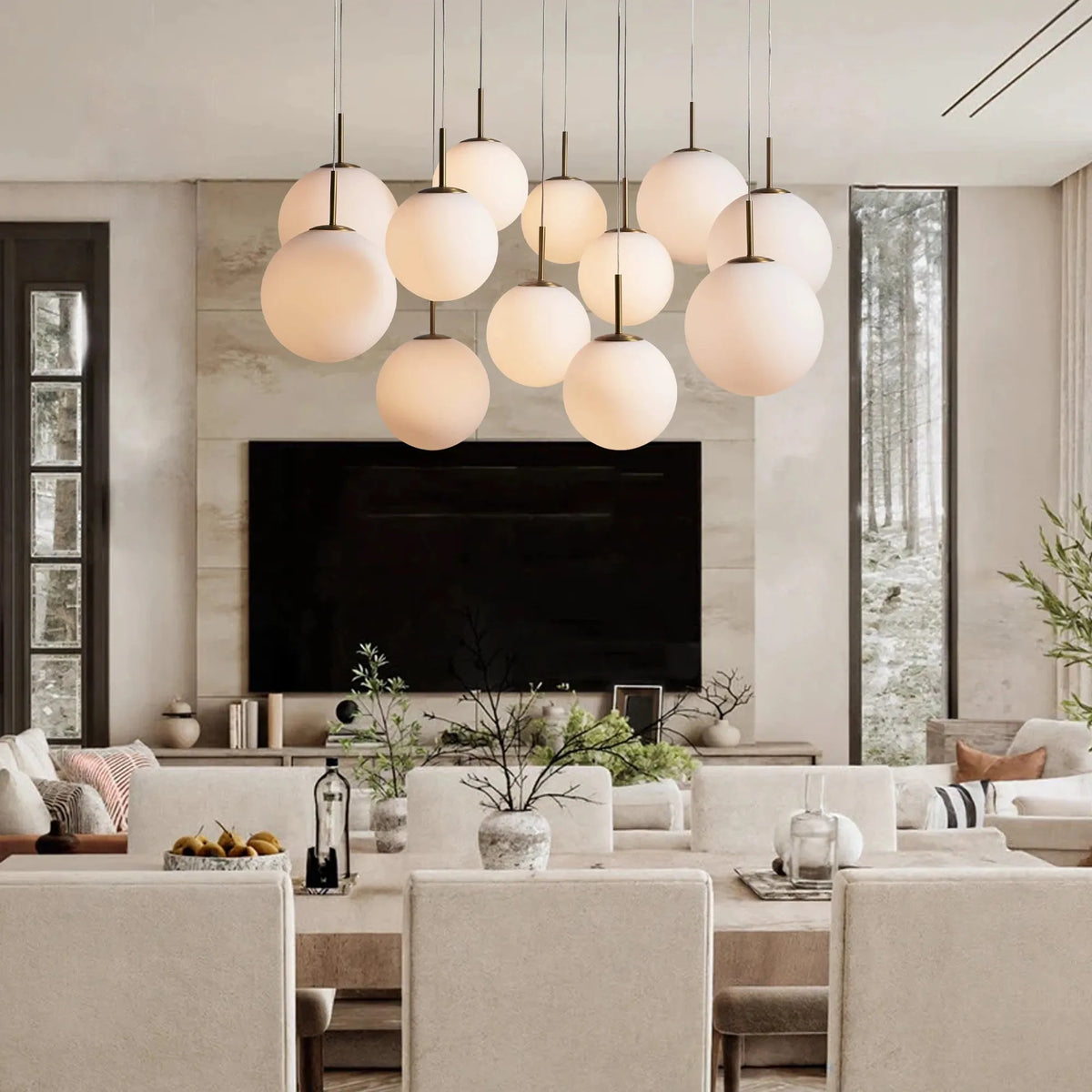Casen Round Chandelier 20''28''34''43'' - view 7