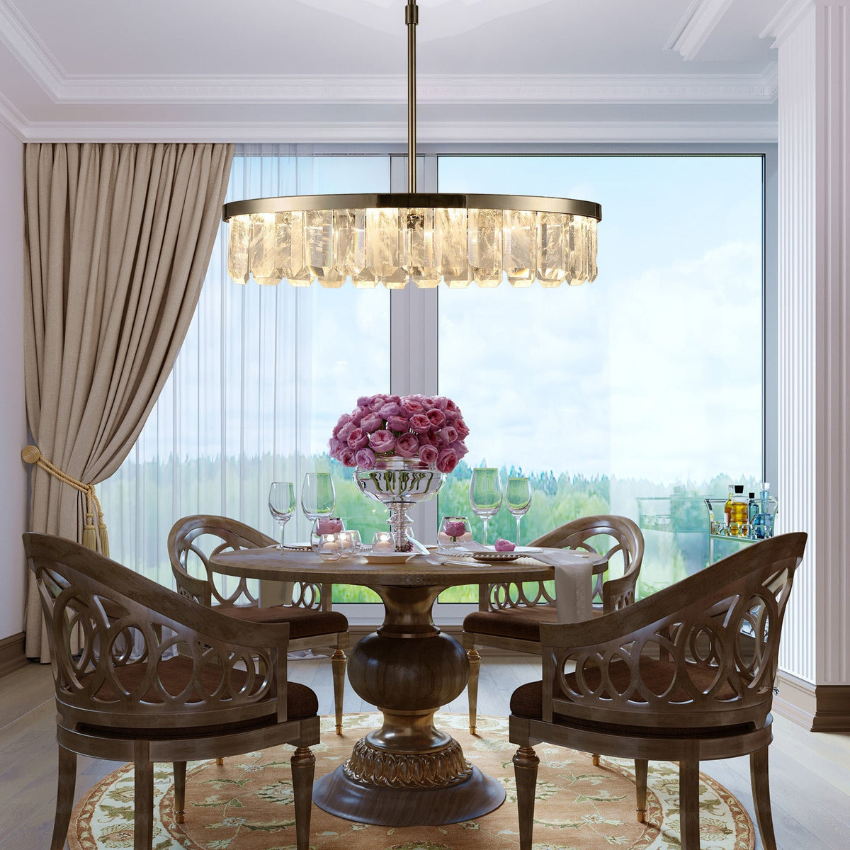 Selene Linear Crystal Chandelier - view 26