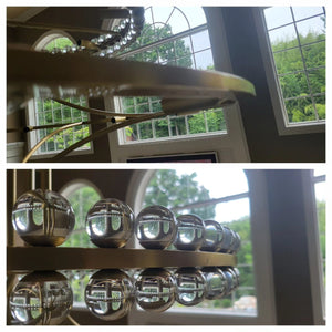 Modern 2/3 Ring Glass Ball Chandelier for Low-ceiling - view 11