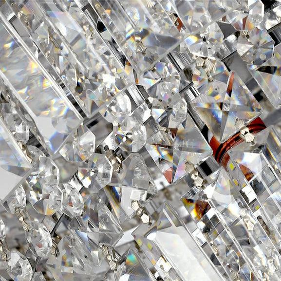 Chrome/ Silver/ Gold Extra Large Chandelier For Foyer Living Room Staircase Crystal Ceiling Lighting Fixture - view 23