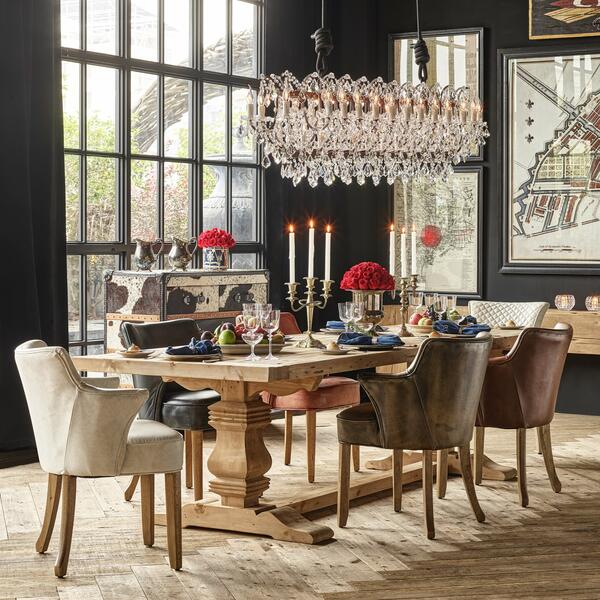 Crystal Rectangular Chandelier - view 2