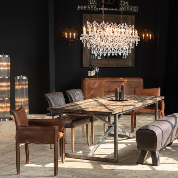 Crystal Rectangular Chandelier - view 3