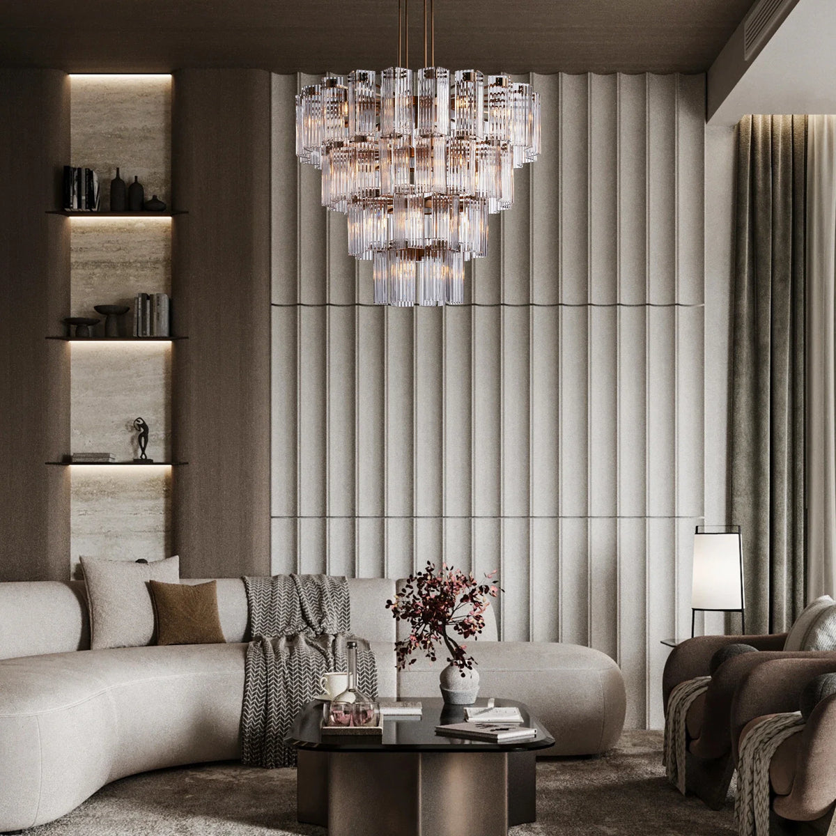 Delsie Round Chandelier 38''48''60'' - view 6