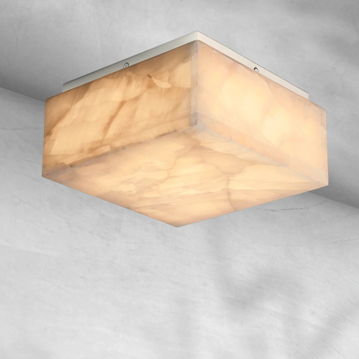 Riora Calcite Square Flushmount 6"10"14", flush mount - view 11