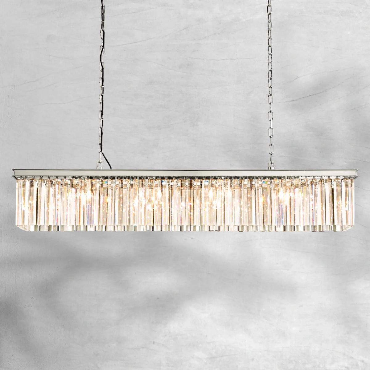 Riel Rectangular Chandelier 59" - view 3