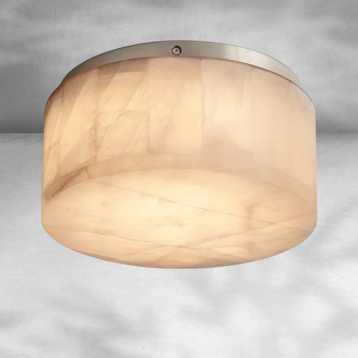 Riora Calcite Round Flushmount 6"10"14", flush mount - view 6