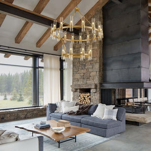 48 Inch Wagon Wheel Chandelier - view 2