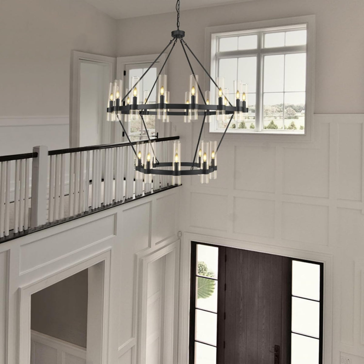 48 Inch Wagon Wheel Chandelier - view 12