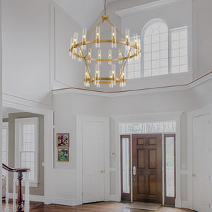 48 Inch Wagon Wheel Chandelier - view 7