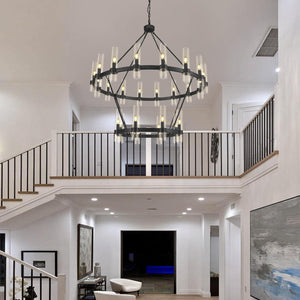 48 Inch Wagon Wheel Chandelier - view 13