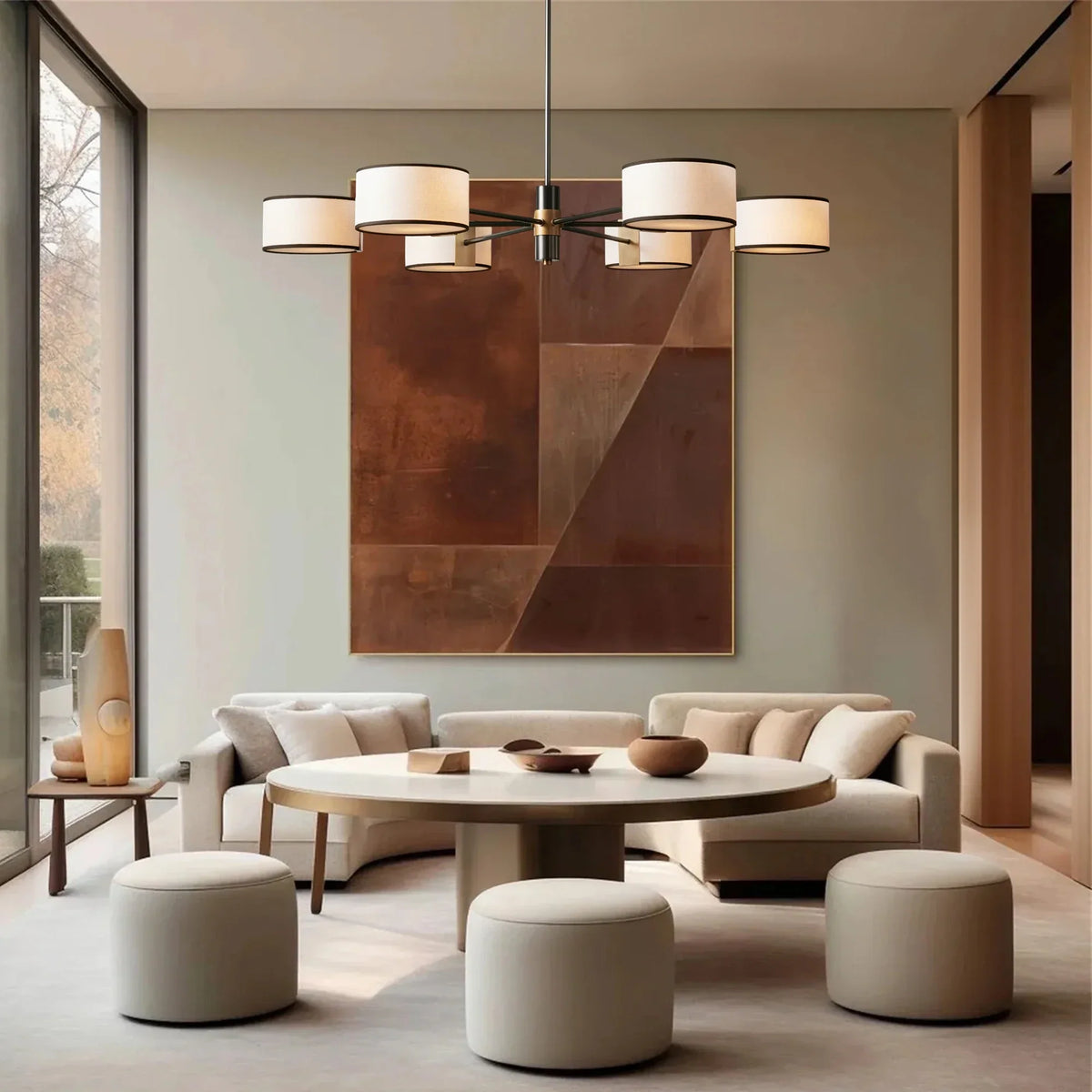 Daphne Round Chandelier 48''60'' - view 2