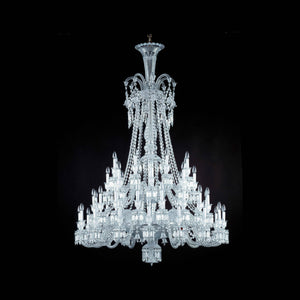 Light Luxury Classic Long Version Tiered Candle Light Crystal Chandelier for High-ceiling Rooms/Living Room - view 11