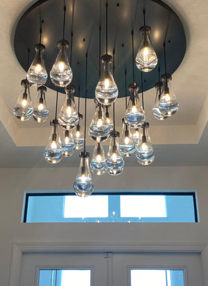 Raindrop Round Chandelier 36" - view 6