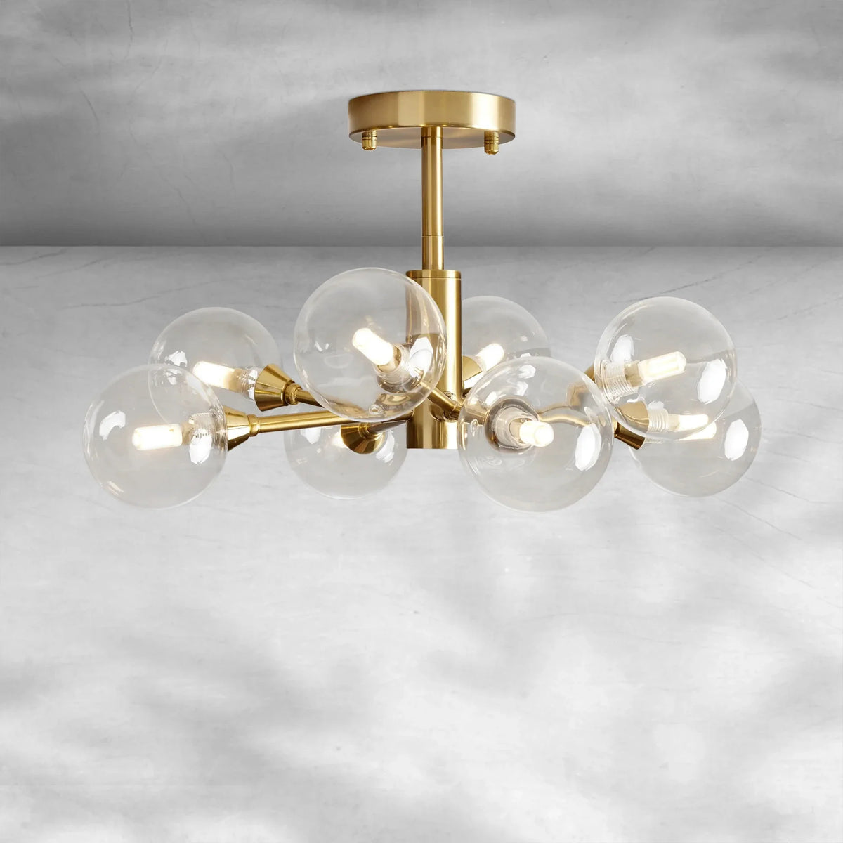 Apollo Moder Glass Ball Flushmount 20''36''47'', flush mount - view 20