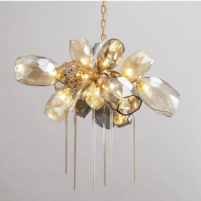Modern Wine Glass Shape Chandelier Italian Light Luxury Light Fixture for Dining Room/Living Room - view 26