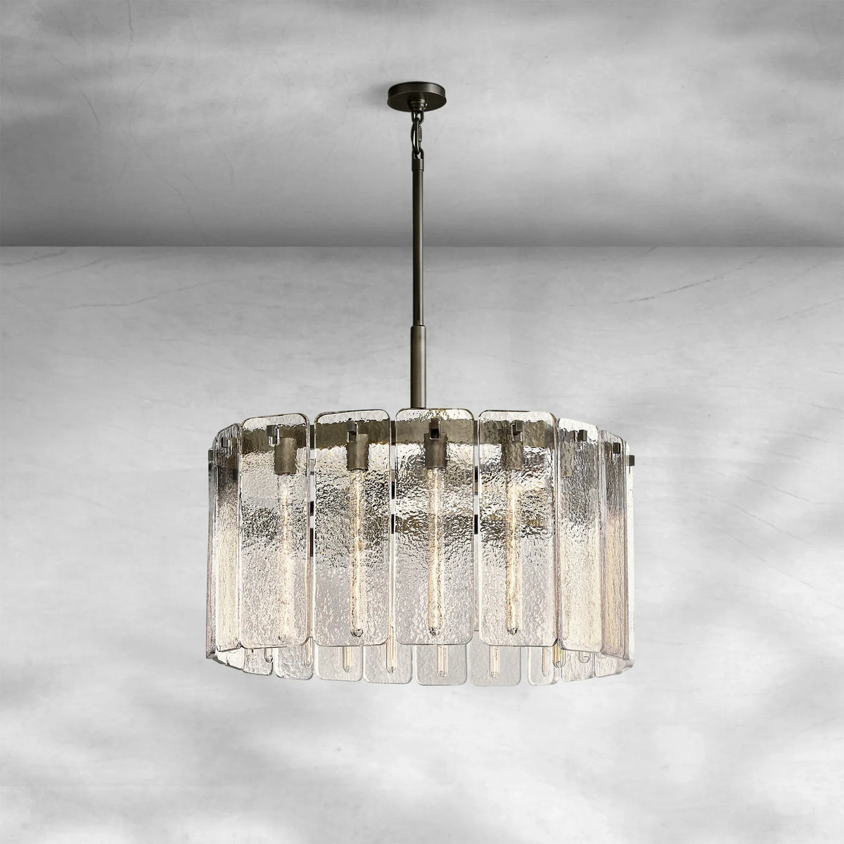 Calame Glass Round Chandelier 36" - view 2