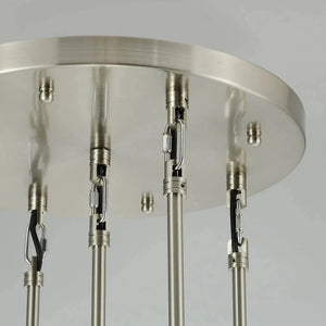 Raindrop Round Chandelier 5 Lights 14"D - view 18