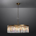 1920s Orion Art Deco Round Chandelier 32"D/43"D