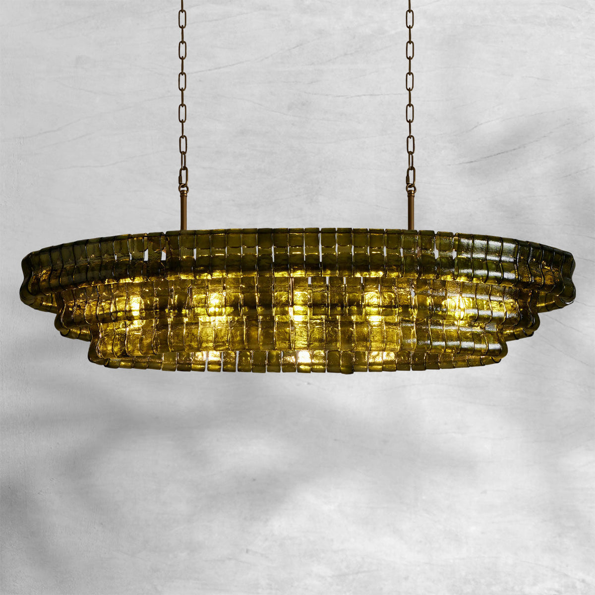 Glacien Oval Chandelier 54"W/65"W - view 33