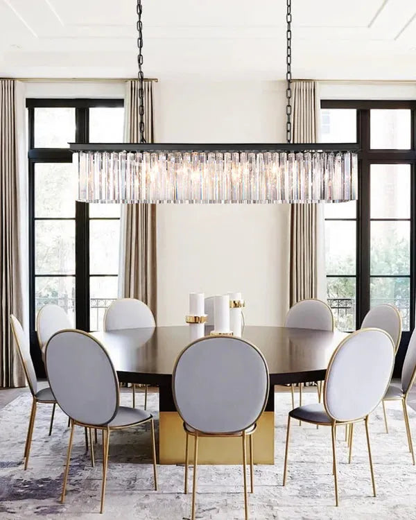 1920s Orion Art Deco Rectangular Chandelier 40"49"59"72" - view 16