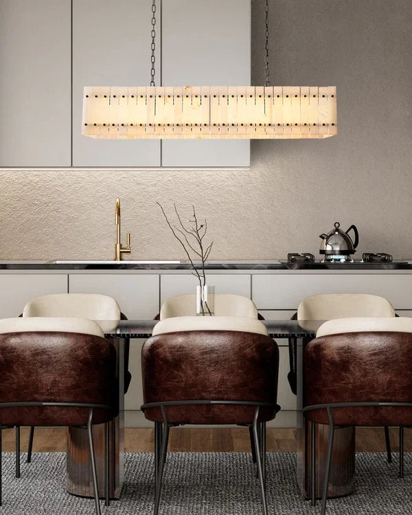 Sienna Marcus Alabaster Linear Chandelier 54''72'' - view 14