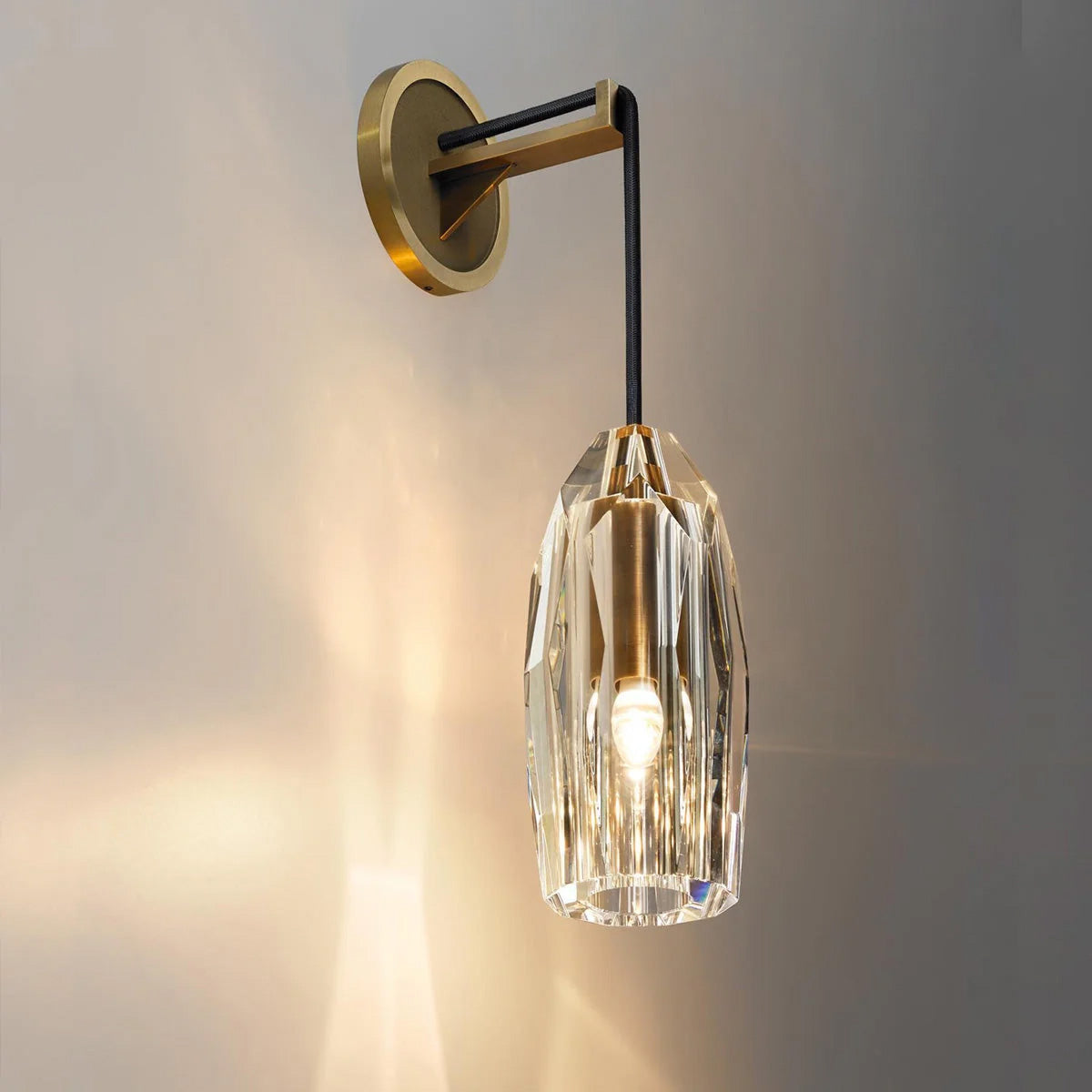 Chapt Crystal Shade Wall Sconce, K9 crystal - view 2